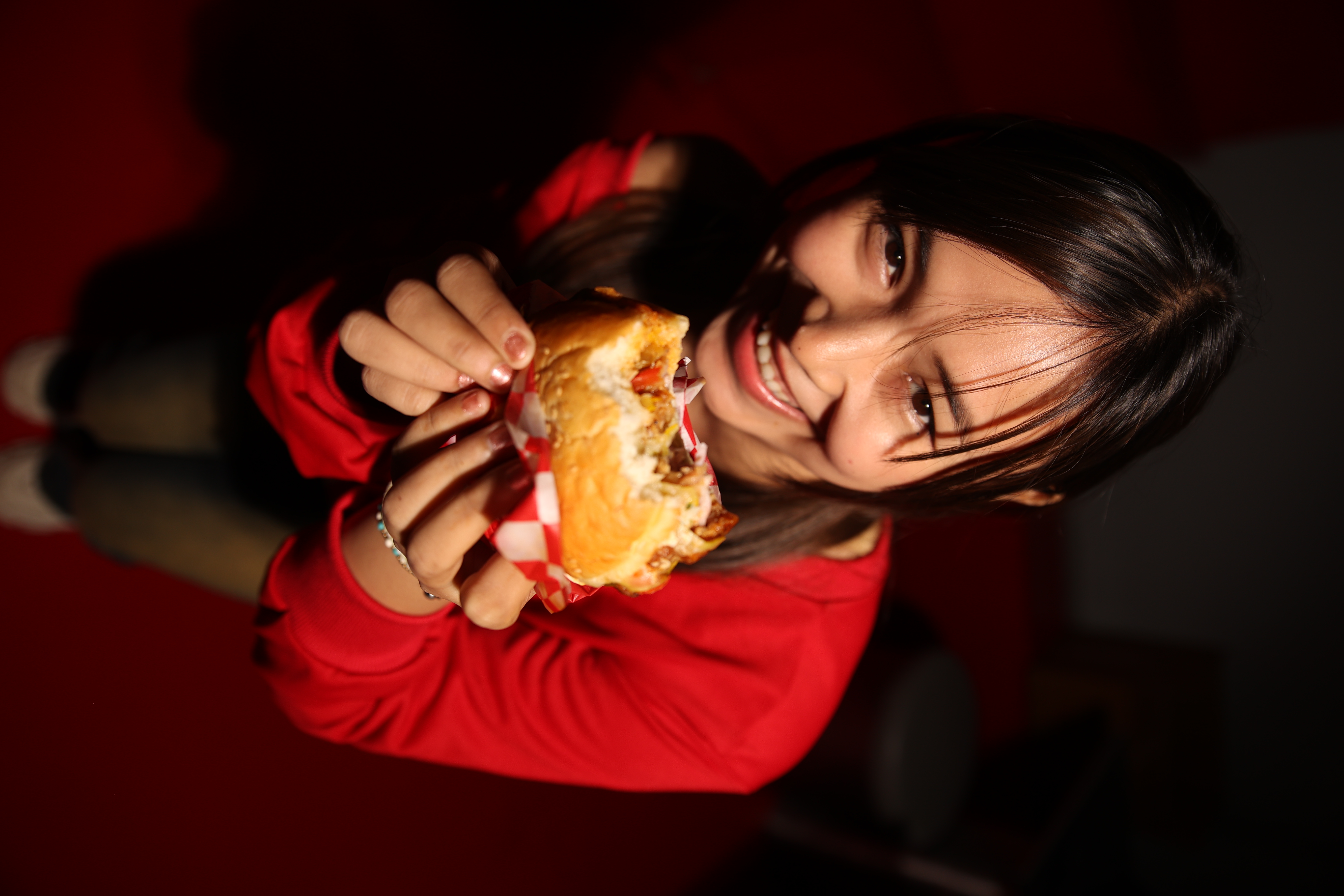 Gourmet hotdog closeup